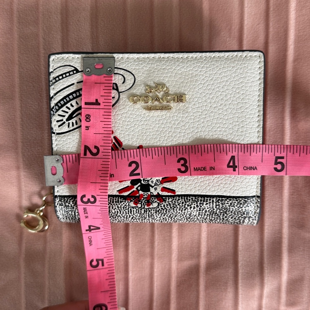 Coach DISNEY MICKEY MOUSE X KEITH HARING SNAP Small WALLET NWOT - Picture 10 of 13